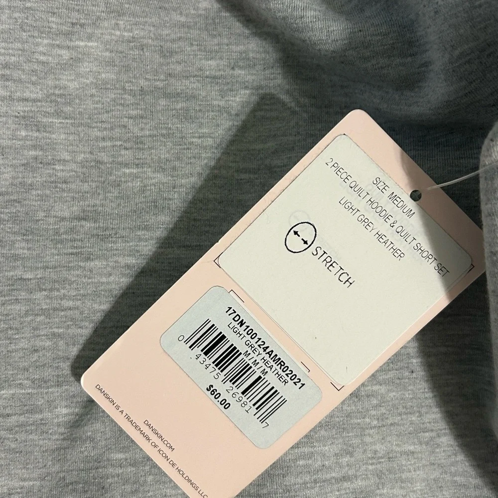 Danskin Light Gray Hoodie Sweater - Picture 7 of 12